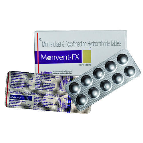 Montelukast Sodium And Fexofenadine Hydrochloride Tablets - Allopathic Medicine for Hospital and Clinic Use | Requires Prescription, Store in Cool and Dry Place