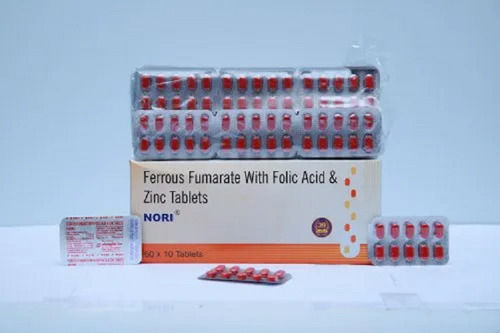 Nori Ferrous Fumarate With Folic Acid And Zinc Tablets, 60x10 Blister