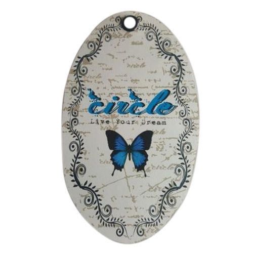 Multi Color Oval Shape Offer Printed Wall Mounted Light Weight Hanging Tag For Decoration 