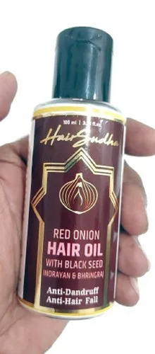 Red Onion Hair Oil - 100 ML | Deep Penetration, Anti-Dandruff, Boost Hair Growth, Reduce Hair Fall, Non-Sticky Formula, Visible Results in Days