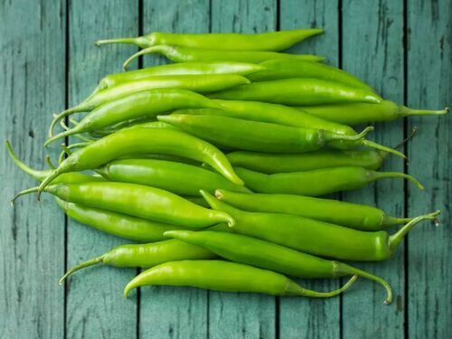 Spicy Natural Taste Chemical Free No Artificial Color Organic Fresh Green Chilli