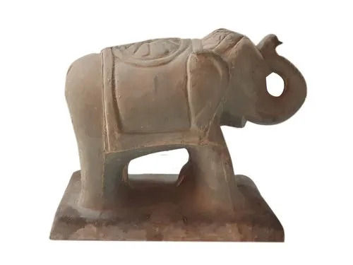 18 Inch Height and 8Inch Length FRP Molded Elephant Statue for Exterior Decor