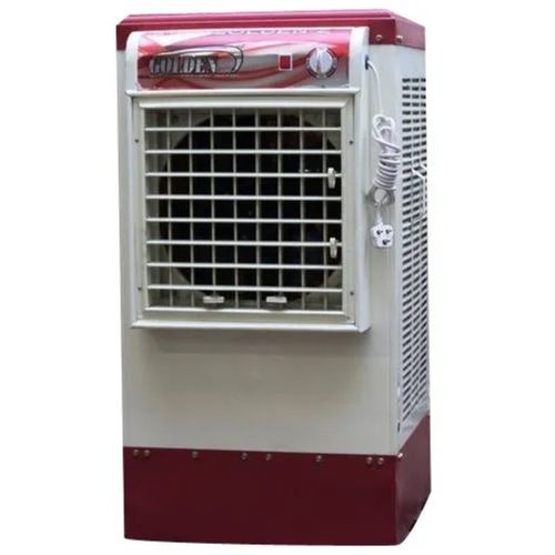 Red & White 220 Watt Floor Mounted Electrical Metal Air Cooler For Home And Commercial Use