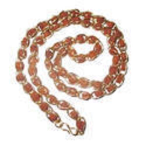 5 Mukhi And Round Shape Rudraksha Mala With Cap For Chanting Mantra And Prayer