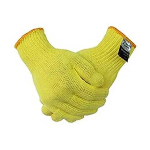 6-10 Inches Cuff Length Full Fingered Plain Medium Size Kevlar Knitted Gloves