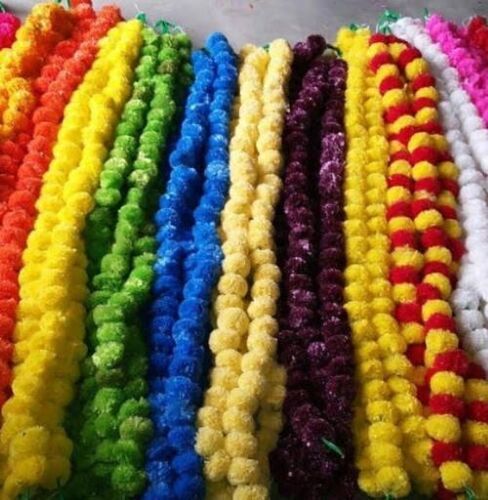 Moisture Proof Assorted Artificial Marigold Flowers String For Decorations