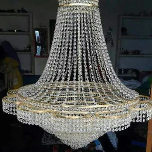 Cfl Light Type Glass Ceiling Decorative Crystal Jhoomer