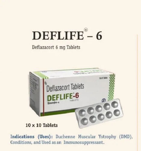 Deflife-6 Deflazacort 6 Mg Tablets, 10x10 Alu Alu