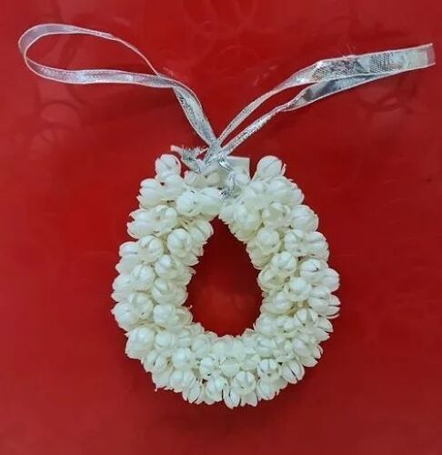 Artificial White Pvc Jasmine Garlands , Length: 12 Cm, Height: 1 Feet