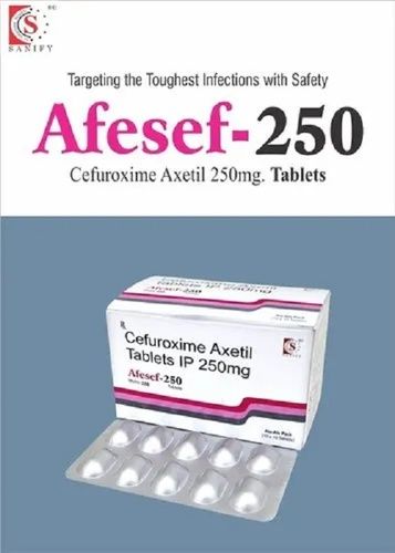 Cefuroxime Axetil Tablets - 250 Mg | Allopathic Medicine for Hospital and Clinic Use, Prescription Required, Store in Cool and Dry Place