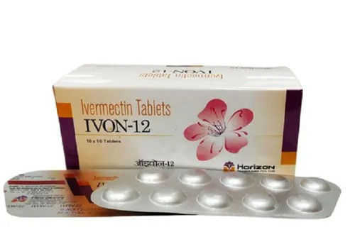 IVON-12 Ivermectin 12 MG Anthelmintic Tablet, 10x10 Alu Alu