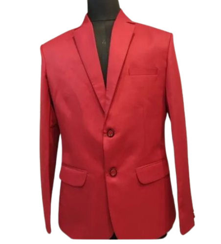 Multi Color Full Sleeves Polyester Fabric Men'S Formal Wear Plain Blazer