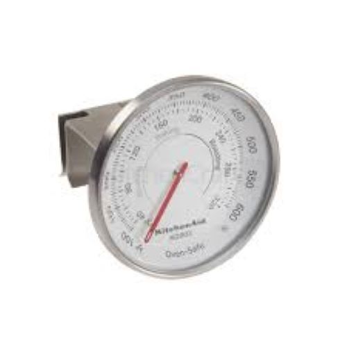 Oven Temperature Indicator - Electric Operation, 220 Power, Round Stainless Steel Design | 1-Year Warranty, Ideal for Industrial Applications