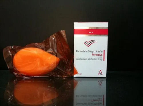 PERMETUS Permethrin 1% W/W Anti Scabies Medicated Soap, 75 GM
