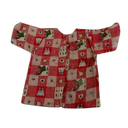 Printed Cotton Shirt For New Born Baby - Cotton Fabric, Breathable, Skin Friendly | Timely Delivery, Enhance Wearer's Appearance