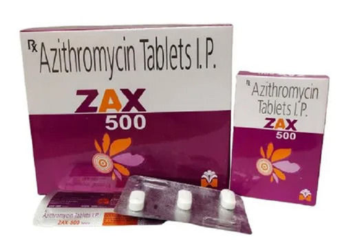 ZAX 500 Azithromycin Antibiotic Tablet, 3x5 Blister