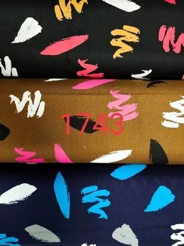 58 Inch Width Printed Pattern Rayon Kurti Fabric With Anti Wrinkle Properties