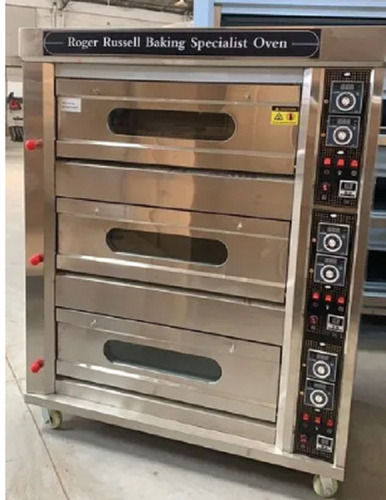 Electric Three Deck Six Tray Baking Specialist Oven Stone Optional