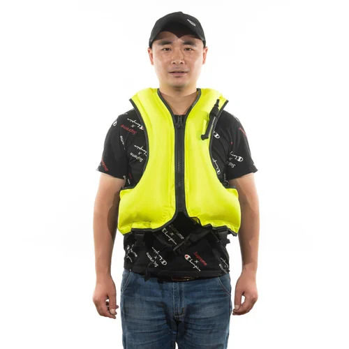 Free Size Sleeveless Safety Inflatable Life Jacket For Industrial Safety Use