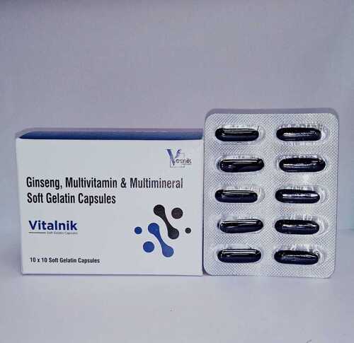 Ginseng, Multivitamin & Multimineral Soft Gelatin Capsules (10 x 10 Soft Gelatin Capsules)