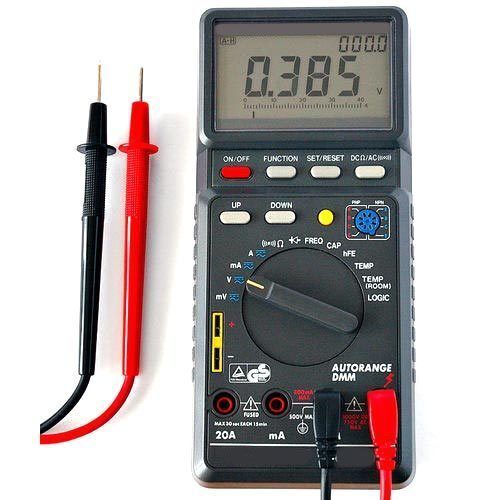 Handheld Digital Multimeter For Testing Use, 50-65 Hz Frequency