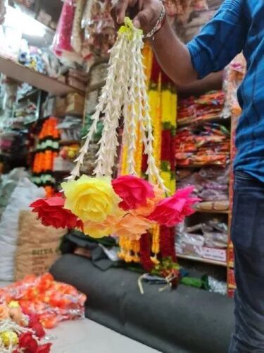 Hanging Polyester Rose Flower Ladi For Home Wedding Decoration