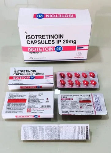 Isotetoin 20 Isotretinoin Capsule For Sever Acne, 10x1x10 Blister