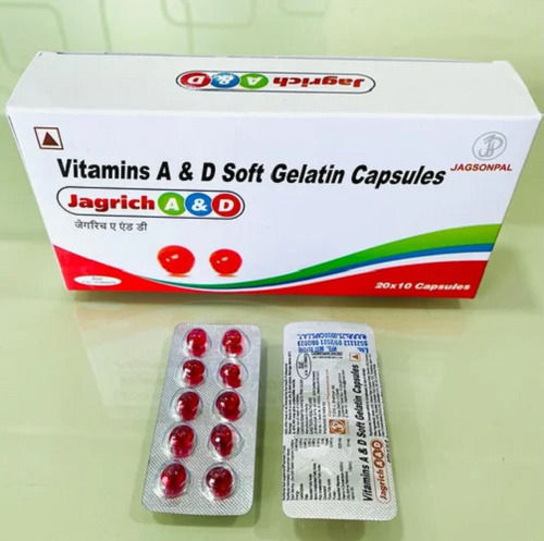 Jagrich Vitamin A And D Softgel Capsules, 20x10 Blister