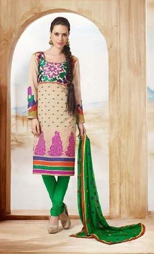 Ladies Printed Cotton Round Neck Long Sleeves Casual Wear Salwar Suit Set