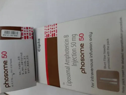 Phosome 50mg Liposomal Amphotericin B Injection 50mg For Intravenous Infusion Only