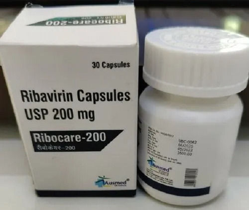 Ribocare-200 Ribavirin 200 MG Antiviral Capsules For Hepatitis C