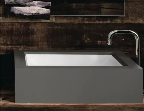 Scratch Resistant Chemical Resistance Easy To Install Corian Ceramic Wash Basin