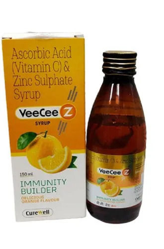 VeeCee Z Ascorbic Acid, Vitamin C And Zinc Sulphate Syrup, 150 ML