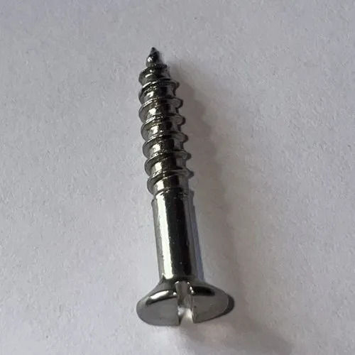 1.5mm Thickness Half Thread Polished Stainless Steel Wood Screw
