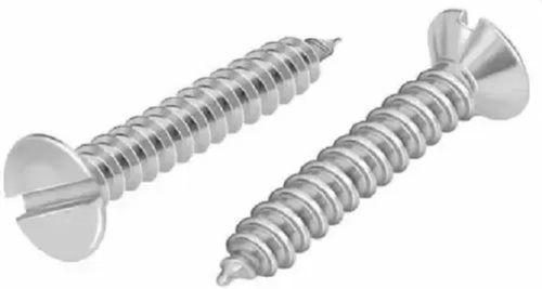 2.5mm Full Thread Polished Finish Silver Stainless Steel Tapping Screw