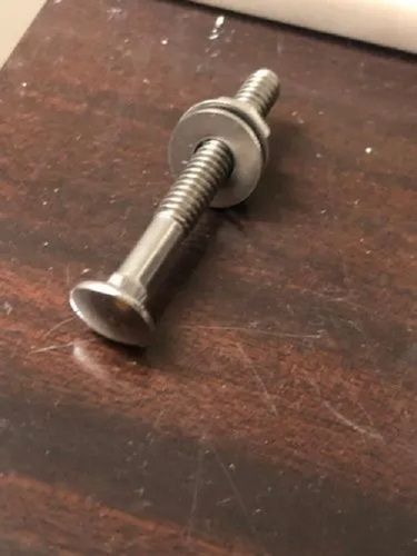 2 Inch Galvanised Finish Mild Steel Carriage Bolt With Nut and Washer