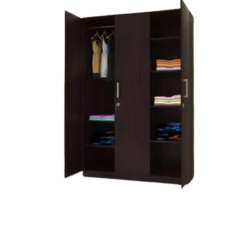 3.8 X 6 Feet Rectangular Modern Termite Proof Polished Wooden Wardrobe