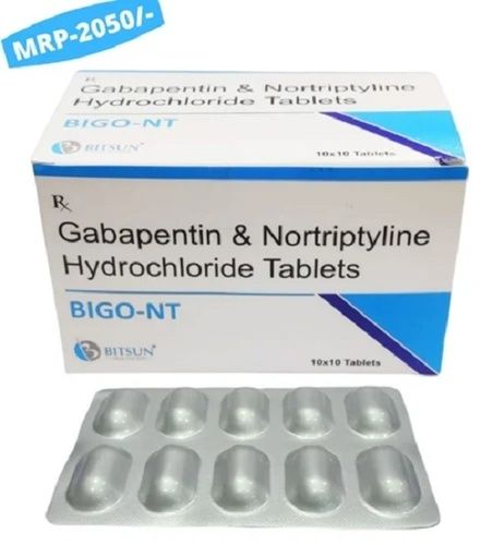Bigo-NT (Gabapentin I.p. 400 mg Plus Nortriptyline I.p.10 mg Tablets)