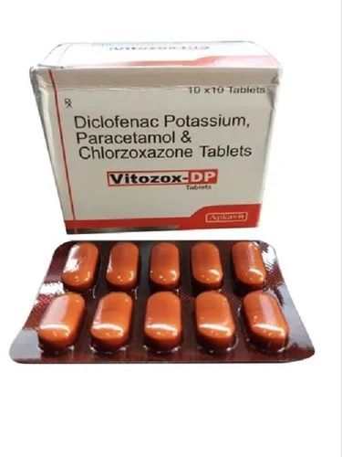 Diclofenac Potassium, Paracetamol And Chlorzoxazone Tablets