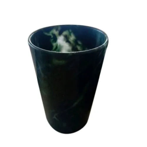 Easy To Clean Crack Resistance Dust Proof Black Granite Stone Drinking Glass (400 Ml)