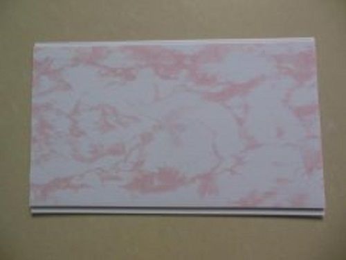 Pink Color and Marble Design Hot Stamping PVC Wall And Ceiling Panel