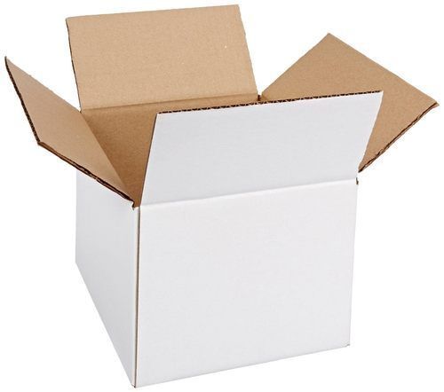 Plain White Kraft Paper Corrugated Boxes For Packaging And Sealing