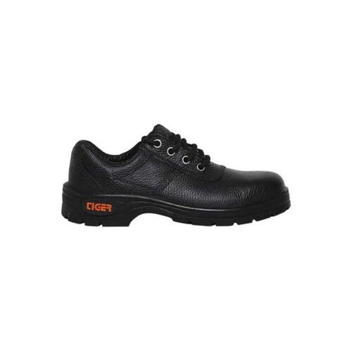 Tiger Lorex Steel Toe PU Sole Black Safety Shoes, Size: 6