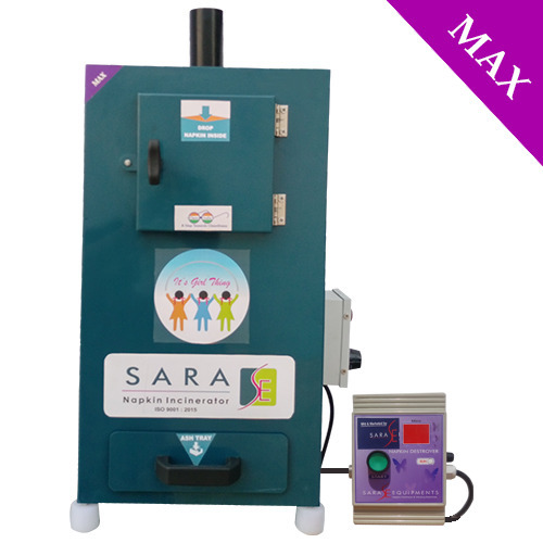 Wall Mounted Electrically Mountable Automatic Electric Sanitary Napkin Incinerator Machine