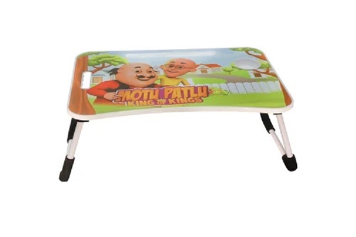 60 Lx 40W cm MDF Wood And Mild Steel Portable Study Table for Kids