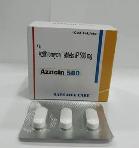 Azzicin 500 Azithromycin Tablets IP 500mg, 10x3 Tablets Blister Pack