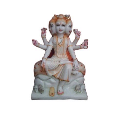 Easy To Install Religious Hinduism Theme Marble God Duttatrey Ji Statue