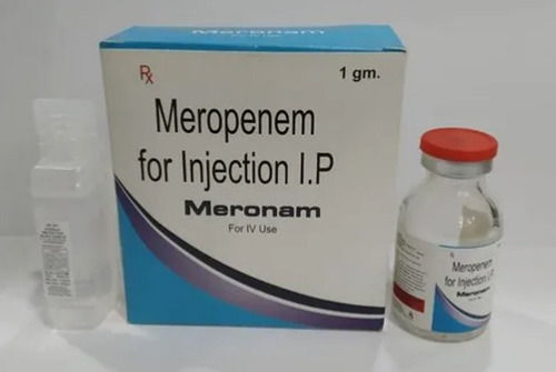 Meropenem For Injection IP 1gm Vial Pack For IV Use Only