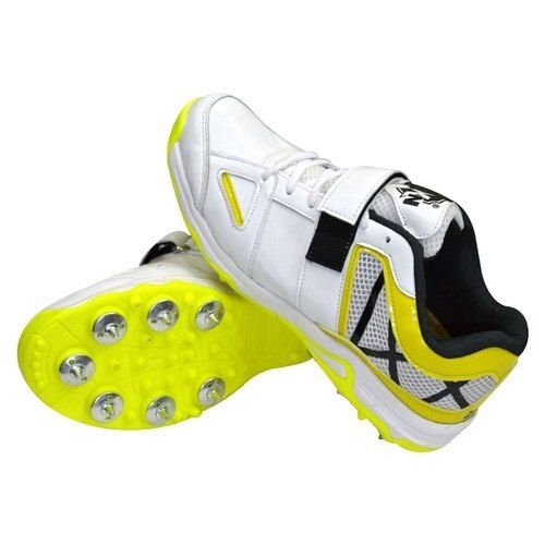 Multi Color Synthetic Material Anti Slip Cricket Shoes For Men