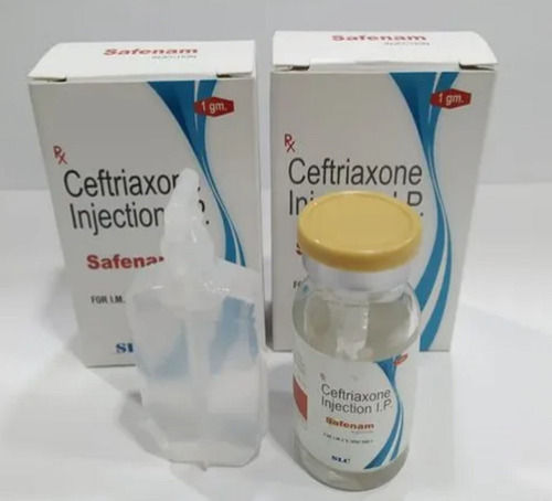 Safena Ceftriaxone Injection 1gm Vial Pack